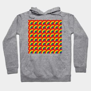 Repeating Rainbow Pattern Hoodie